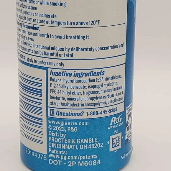 Gillette Dry Spray Antiperspirant and Deodorant for Men Arctic Ice Scent 4.3 oz - Picture 5 of 6